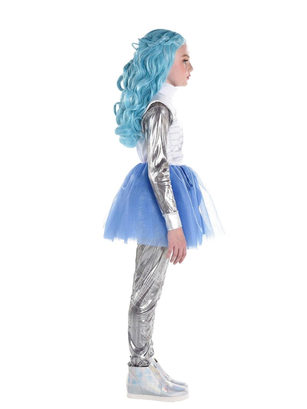 Disney Zombies 3 Girls’ Light-Up Addison Alien Costume and Wig Bundle—Medium - Picture 6 of 14